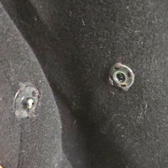 Elegant Black Pea Coat for Women - Picture 6 of 10